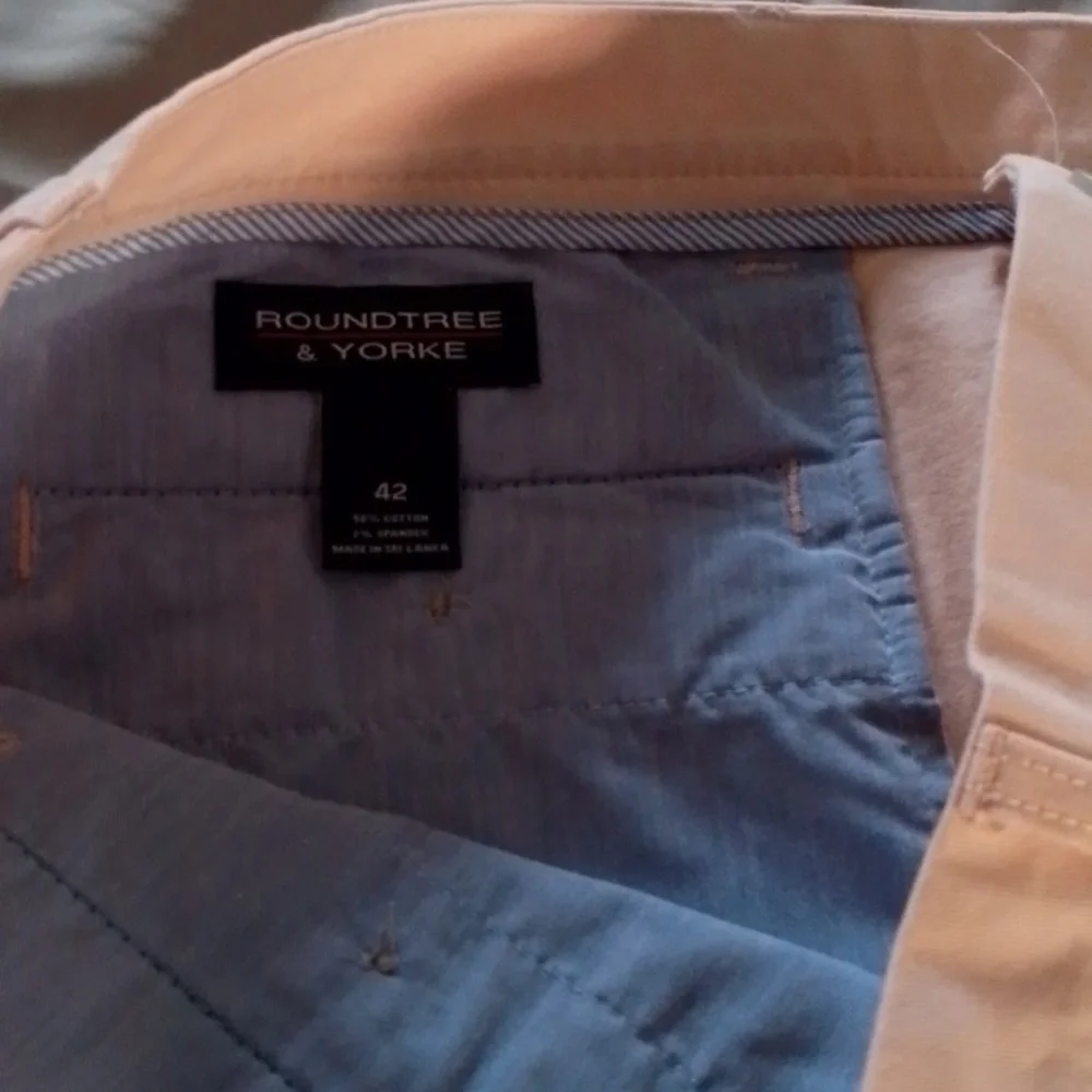 Preppy Shorts Resort Man 42 Casual Stretch Cotton Flat Front Golf Cruise  New